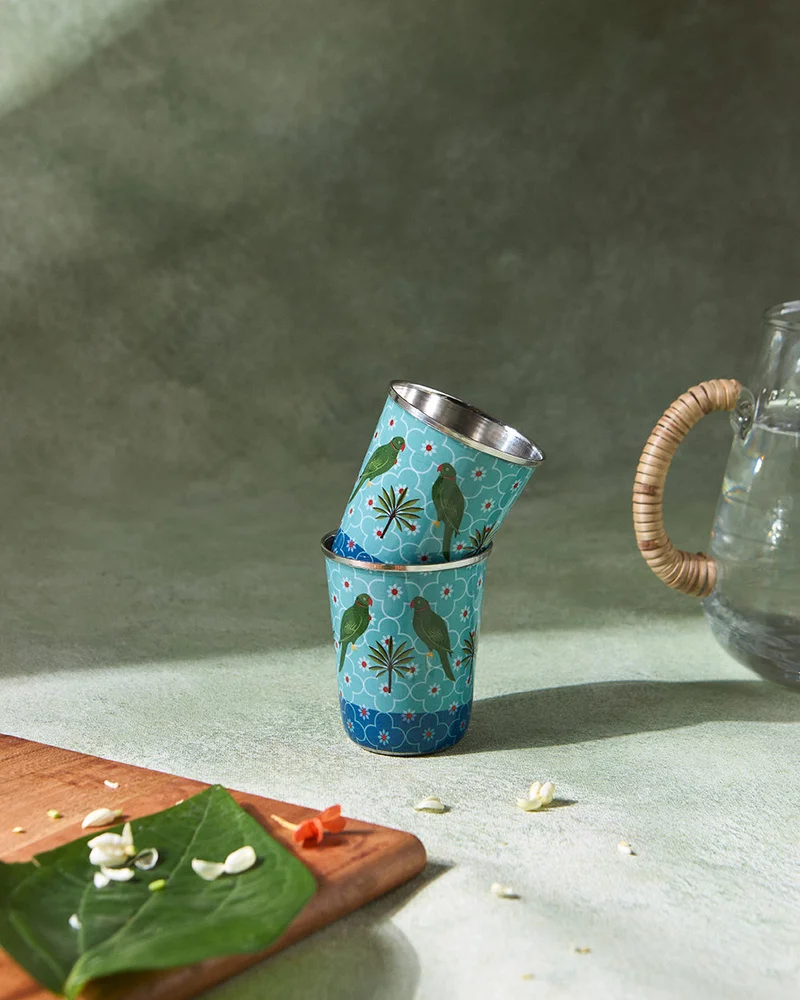 تشومباك Chettinad Steel Tumbler set